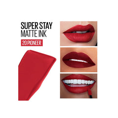 MAYBELLINE NEW YORK SUPERSTAY MATTE INK LIPSTICK, 20 PIONEER 5ML