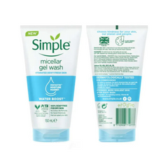 SIMPLE WATER BOOST MICELLAR FACIAL GEL WASH, 150ML