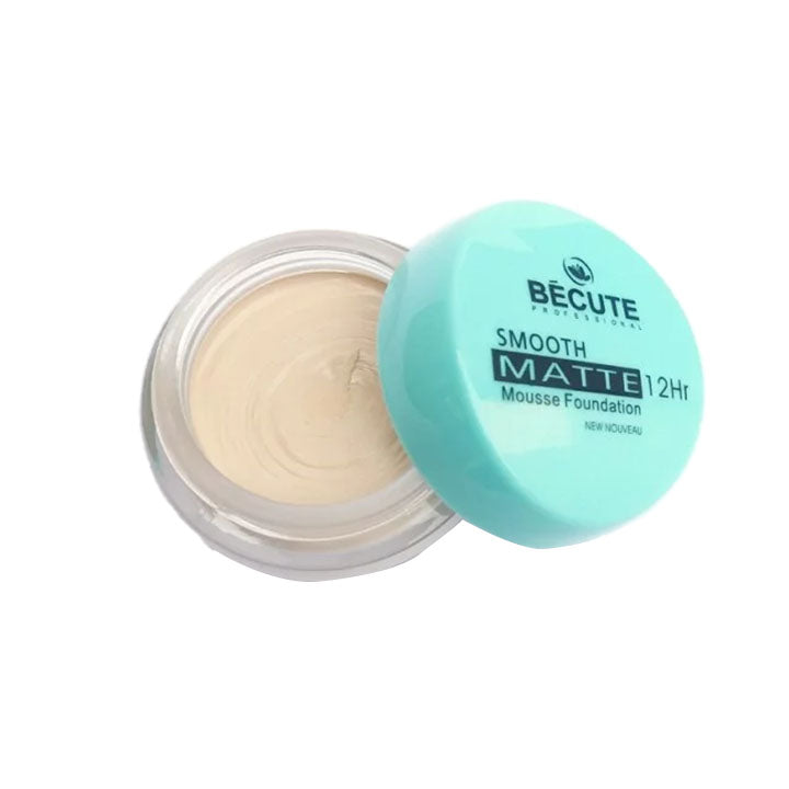 BECUTE SMOOTH MATTE 12HR MOUSSE FOUNDATION – IVORY