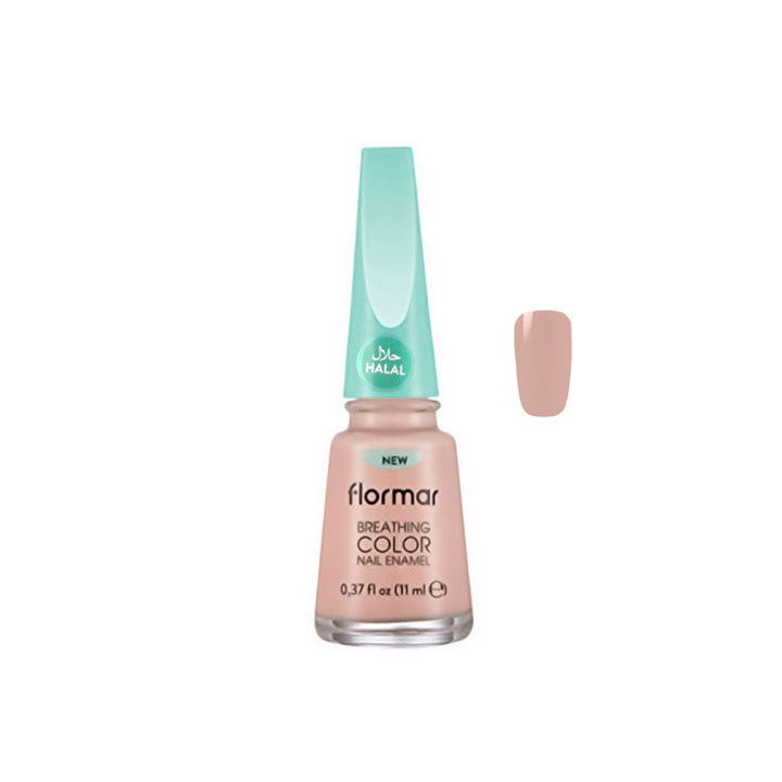 FLORMAR BREATHING COLOR NAIL ENAMEL,004 ICY PINK, 11ML