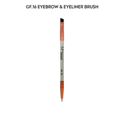 GLAMOROUS FACE DOUBLE ENDED EYEBROW & EYELINER BRUSH, GF-16