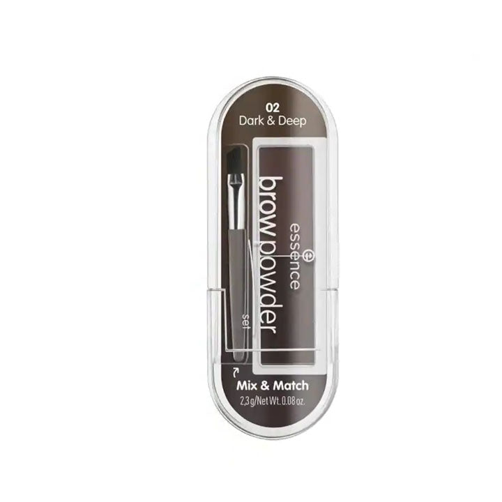 ESSENCE BROW POWDER SET, 02 DARK & DEEP 2.3G