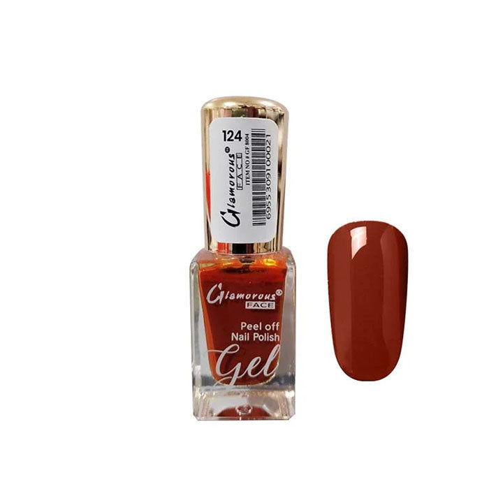 GLAMOROUS FACE GEL PEEL OFF NAIL POLISH 124