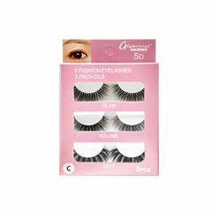 GLAMOROUS FACE 3×1 5D EYELASHES  C