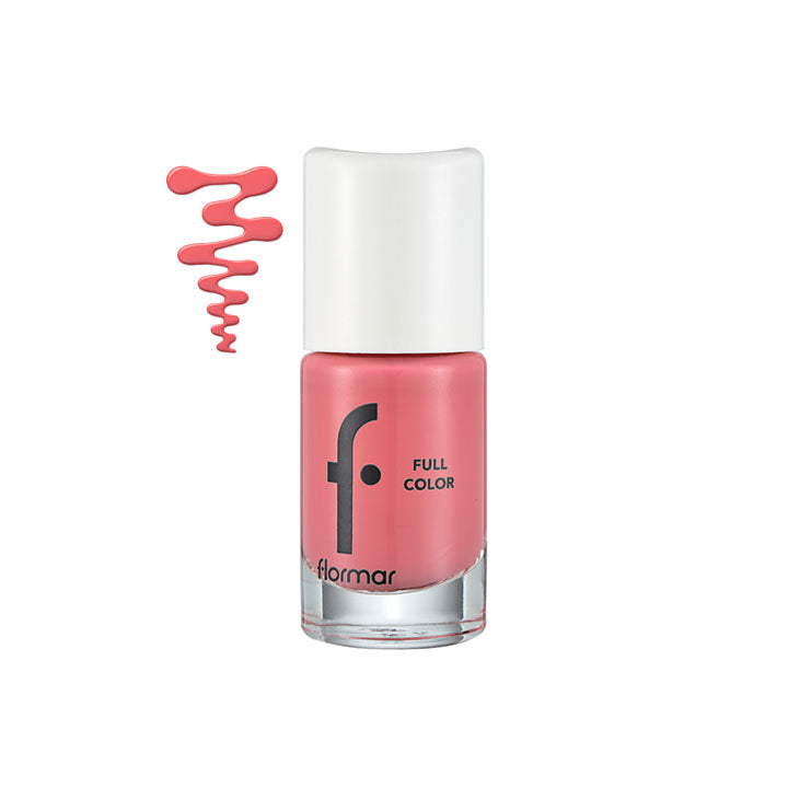 FLOMAR FULL COLOR NAIL ENAMEL COMFY CORAL 8ML