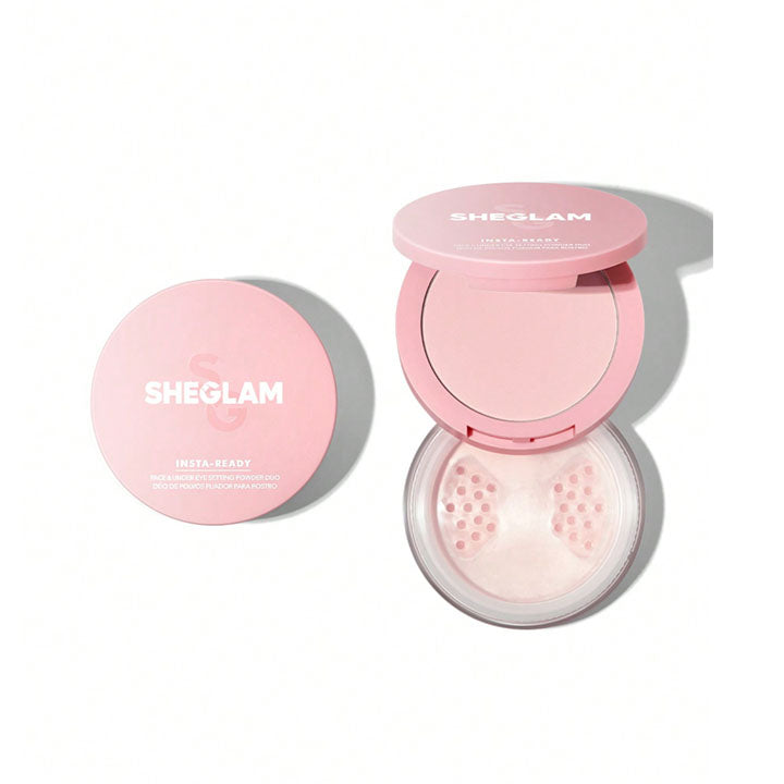 SHEGLAM INSTA-READY FACE & UNDER EYE SETTING POWDER DUO-BUBBLEGUM