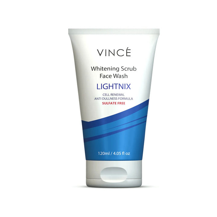 VINCE WHITENING SCRUB FACE WASH 120ML