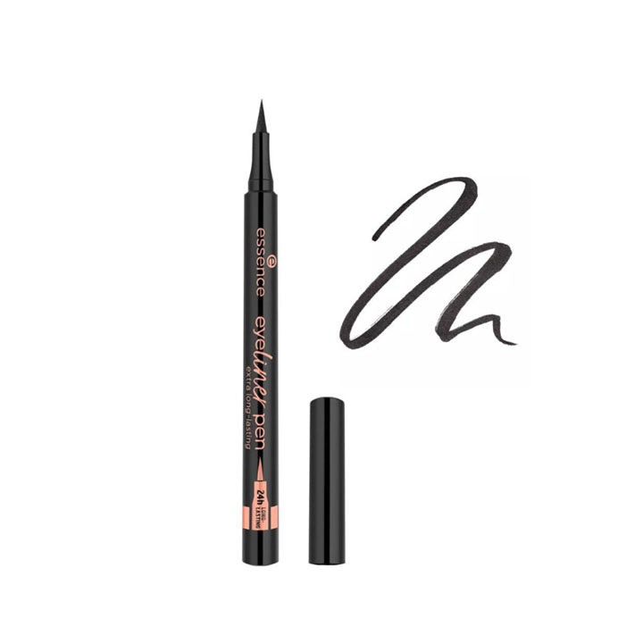 ESSENCE EYELINER PEN, 24 HOURS EXTRA LONG LASTING, 010 BLACKEST BLACK