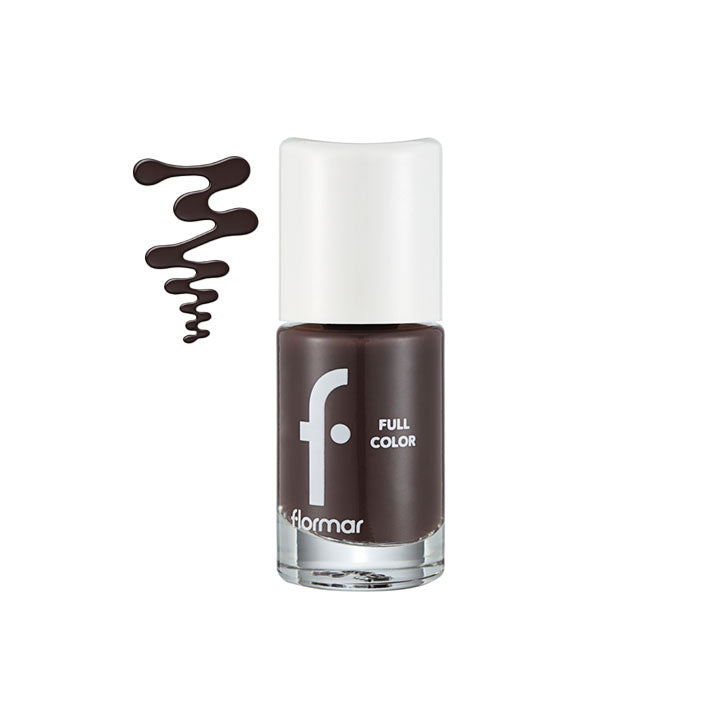 FLOMAR FULL COLOR NAIL ENAMEL TROPIC BROWN 8ML