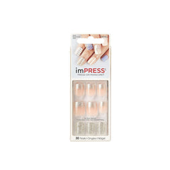 KISS BROADWAY IMPRESS ON FIRE FRENCH MANICURE NAILS