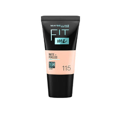 MAYBELLINE NEW YORK & FIT ME MATTE AND PORELESS 16H OIL CONTROL WITH SPF 22- 115 FOUNDATION- 18ML