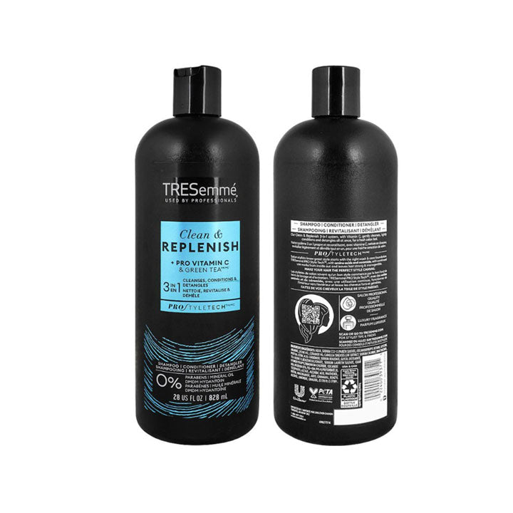 TRESEMME CLEANSE & REPLENISH 3IN1 SHAMPOO AND CONDITIONER 828ML