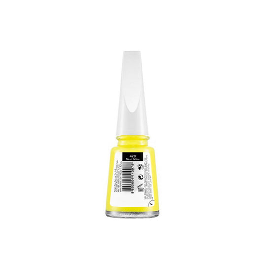FLORMAR NAIL ENAMEL, 420 NEON YELLOW,