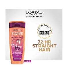 LOreal Paris - Dream Long Straight 72H Shampoo - 360ml