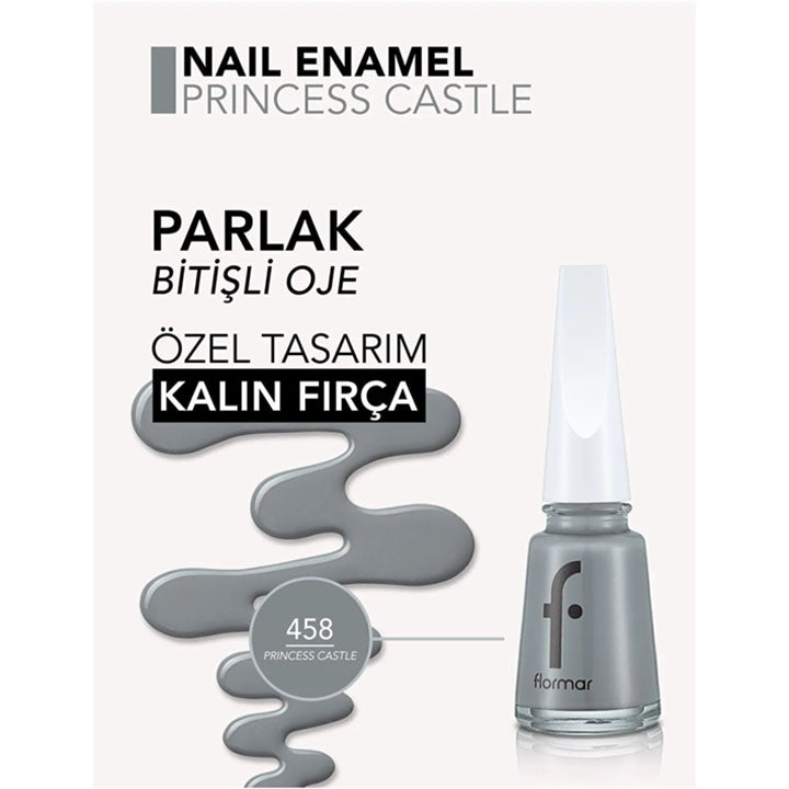 FLORMAR MAXI BRUSH, 458 PRINCESS CASTLE NEW, 11ML