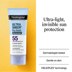 NEUTROGENA ULTRA SHEER DRY-TOUCH SUNSCREEN SPF-55, 88ML
