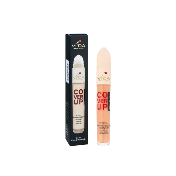 VI'DA NEW YORK COVER UP CONCEALER & CORRECTOR, HIGH COVERAGE, LIGHTWEIGHT, SPF 20, PA+++, 26 DEEP