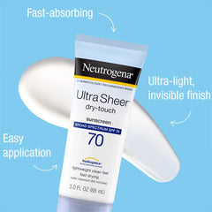 NEUTROGENA ULTRA SHEER DRY-TOUCH SUNBLOCK SPF-70, 88ML