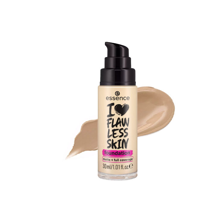 ESSENCE, I LOVE FLAWLESS SKIN FOUNDATION, LONG WEAR SPF-20, 20 MEDIUM PORCELAIN, 30ML
