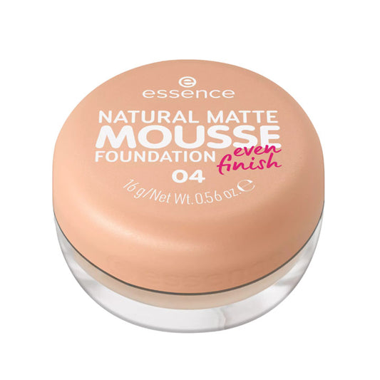 ESSENCE NATURAL MATTE MOUSSE FOUNDATION EVEN FINISH 04, 16G