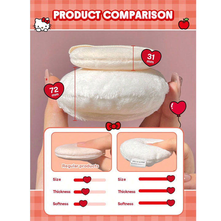 HELLO KITTY｜SHEGLAM 2PCS CUPID CUTIE POWDER PUFF