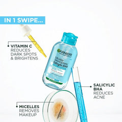 GARNIER MICELLAR CLEANSING WATER SALICYLIC BHA, 125ML