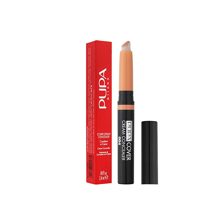 PUPA MILANO COVER CREAM CONCEALER, 004 ORANGE 3.4ML