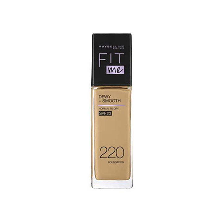 MAYBELLINE FIT ME DEWY + SMOOTH LIQUID FOUNDATION SPF 23 – 220 NATURAL BEIGE 30ML