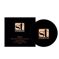 ST LONDON DUAL WET & DRY COMPACT POWDER - FAIR OLIVE