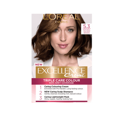 Loreal paris 5.3 Light Golden Brown Excellence Creme New