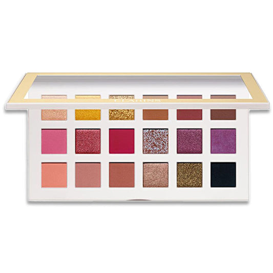 CLARINS PARIS EYE MAKE-UP EYESHADOW PALETTE, 18 SHADES