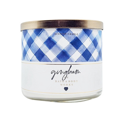 Bath & Body Works, White Barn Gingham Scented Candle