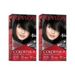 Revlon Colorsilk Beautiful Color, Permanent Hair Dye with Keratin, Soft Black, 11