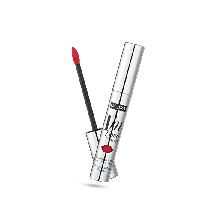 PUPA MILANO I'M LOVE PROOF MATT LIQUID LIP COLOUR, 010 FIRE RED 2.7ML