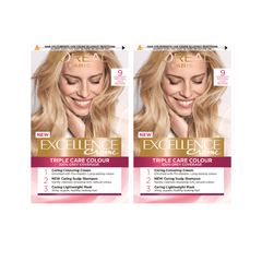 L'Oreal Paris Excellence Crème Permanent Hair Colour 9 Natural Light Blonde