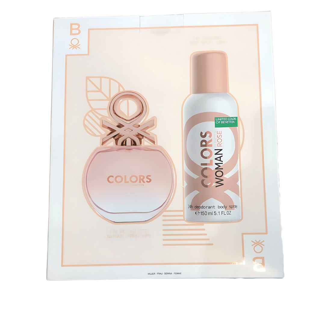 BENETTON COLORS ROSE EDT Gift Set