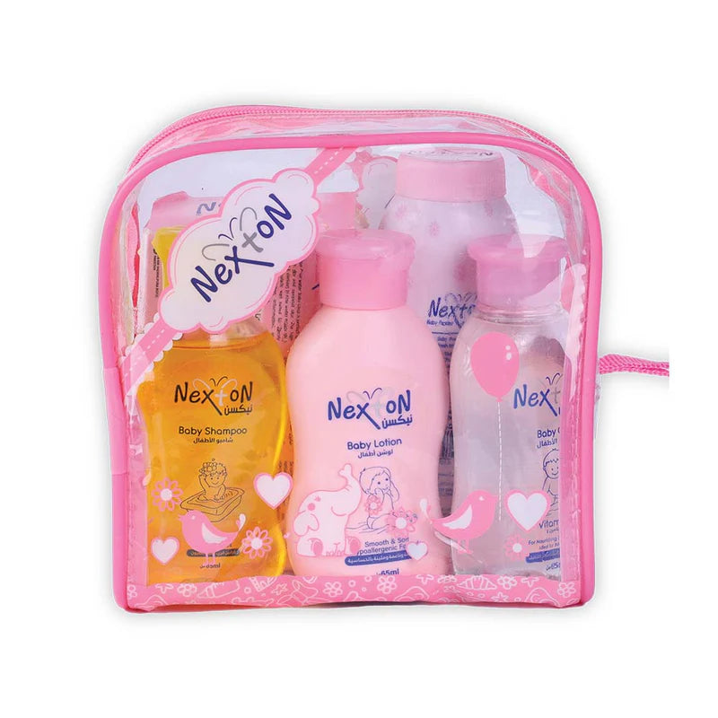 Nexton Baby Gift Pouch SMALL – Pink | Baby Care Essentials